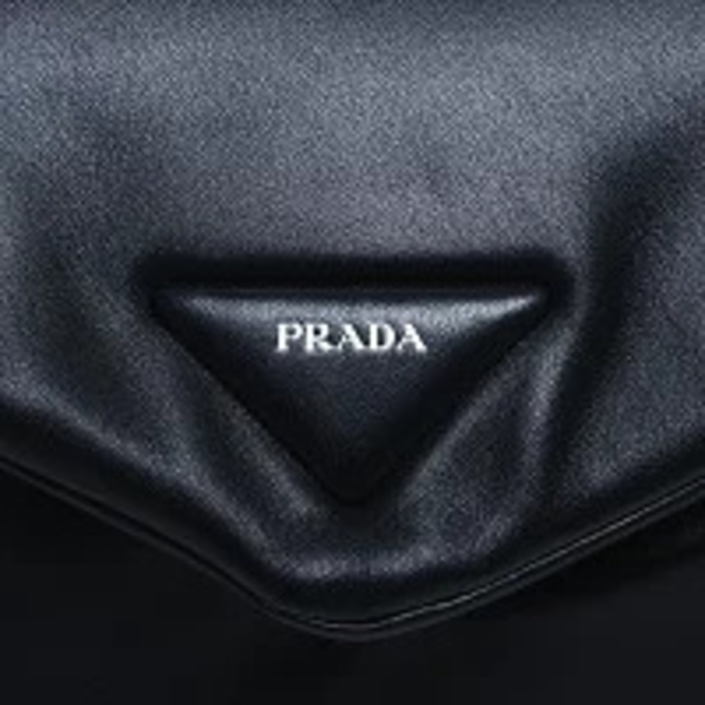 Prada Leather Shoulder Bag Black - Picture 9 of 13